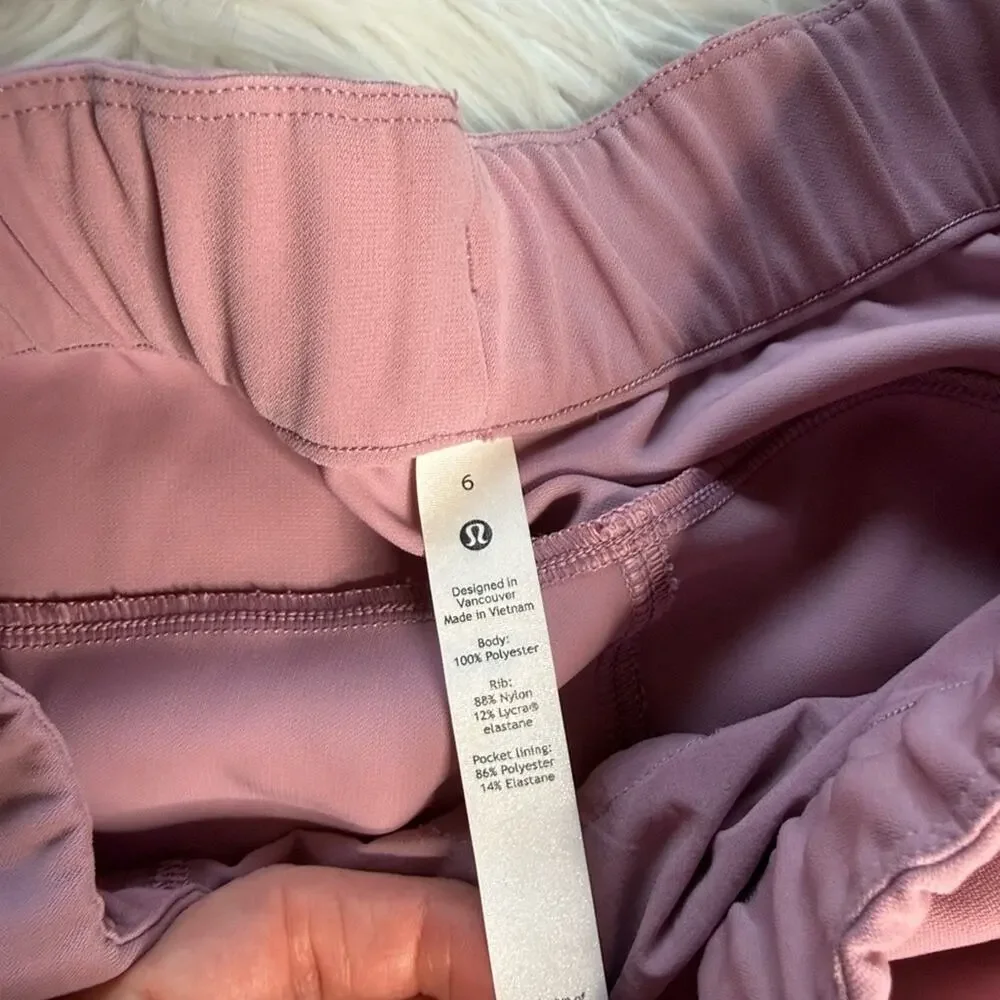Lululemon Pink Taupe On the Fly Joggers 28”